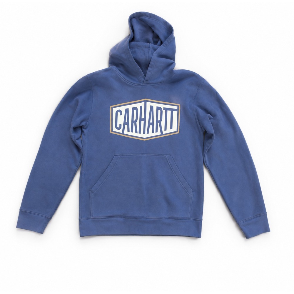 Carhartt Sweatshirt Boys' Large (14/16) Blue Long Sleeve Hoodie